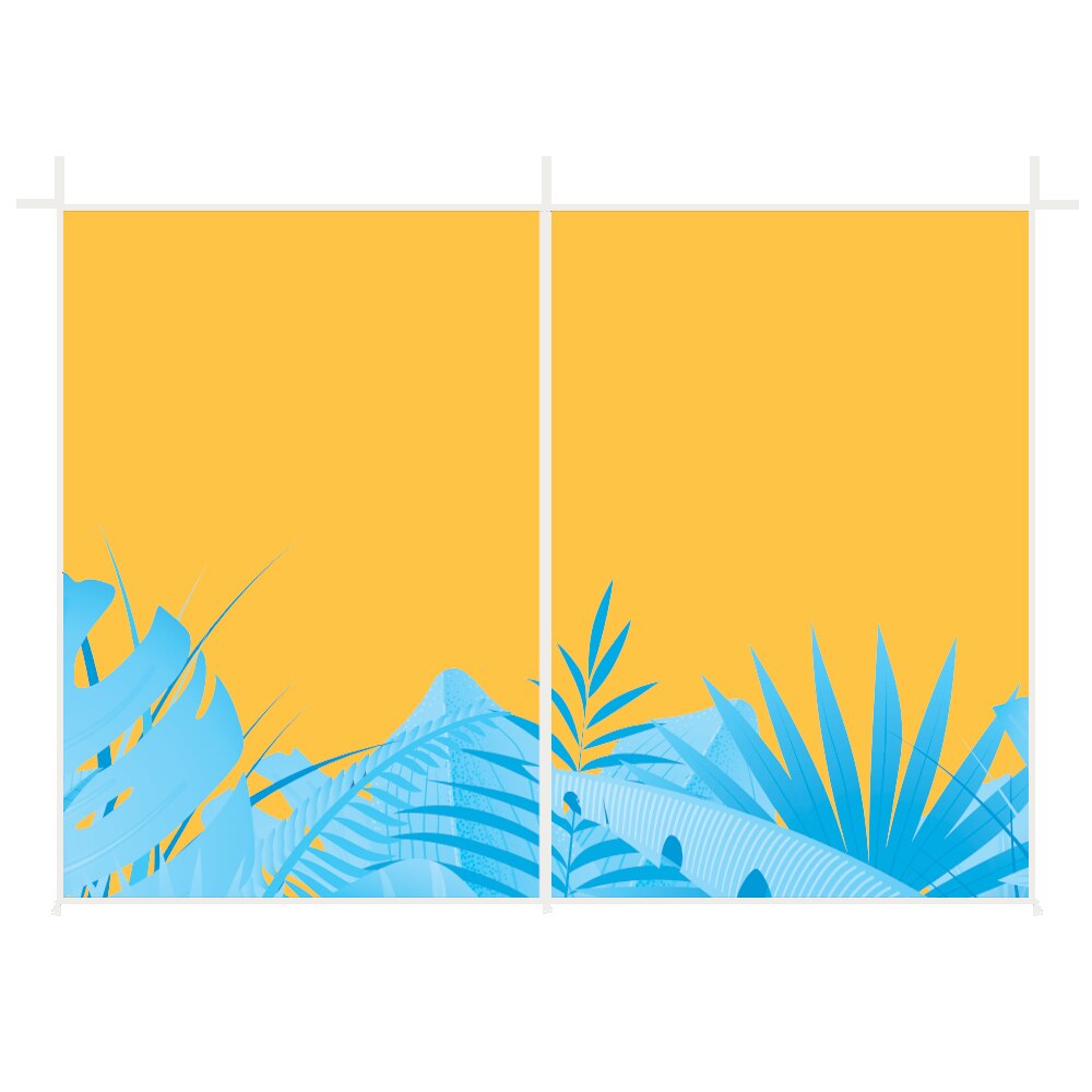10 ft. Casita Aluminum Zipper — Graphic Only with White Trim / Door